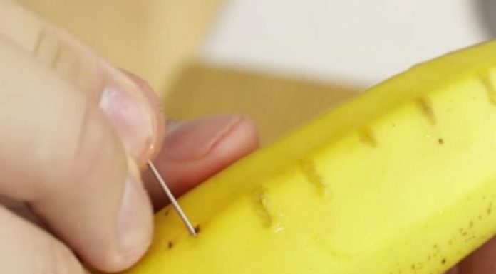 バナナに針を刺してみたら衝撃の結果が!超便利なトリックを紹介