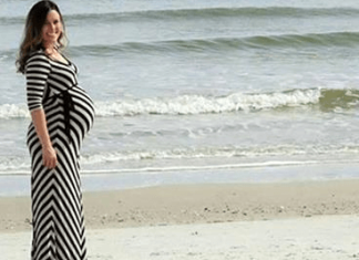 妻の妊婦姿を写した写真の後ろに映りこんだと衝撃のものとは